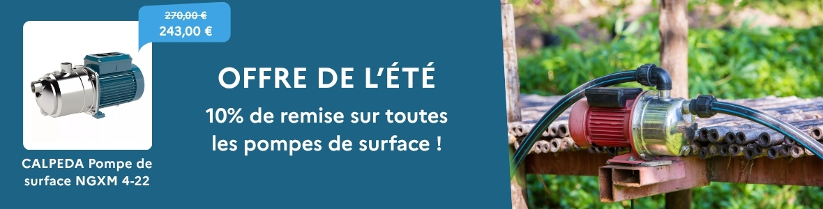Offre pompe surface